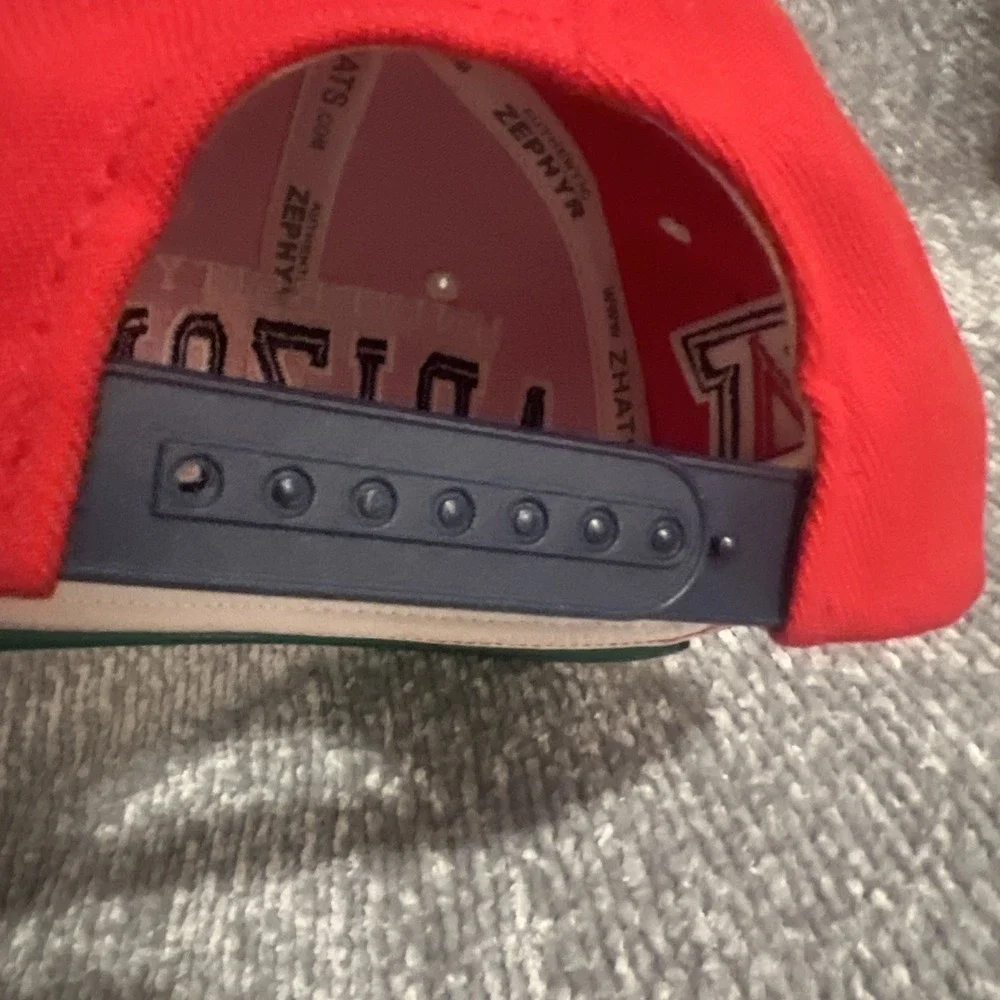 Rare‎ Zephyr Arizona Embroidery Logo Hat Snapback Red NCAA College(h10)